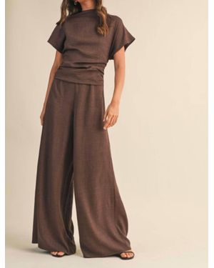 Klesis Tilly Linen Jumpsuit - Brown