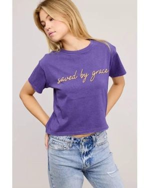 Zutter Saved By Grace T-Shirt - Purple