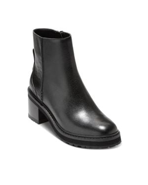 Cole Haan Gillian Lug Bootie Leather Waterproof Boots Zogg3396 - Black