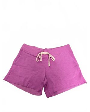 Monrow Drawstring Sweat Short - Purple