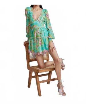 Hemant & Nandita Azra Mini Dress - Green