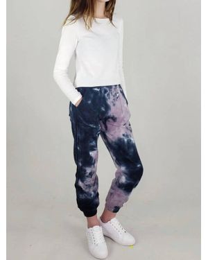 Tractr Girl's Tie Dye Jogger - Blue