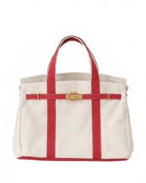 Mint Exclusives The Weekender Distressed Tote - Red