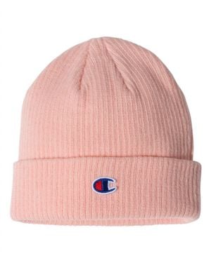 Champion Ribbed Cuffed Beanie - Pink
