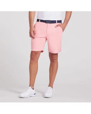 PUMA Dealer Golf Shorts Stretch 8" Flat Front Performance Dsgl1004 - Pink