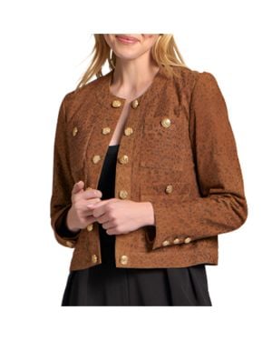 11 Uptown Goat Suede Jacket - Brown