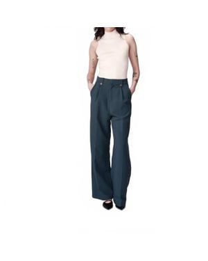 Grace & Mila Nilay Casual Tailored Pants - Blue