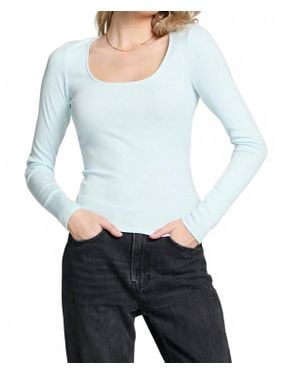 Saltwater Luxe Scoop Long Sleeve Tee - Blue