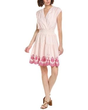 Nanette Lepore V-Neck Sleeveless Mini Dress - Pink