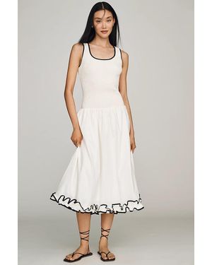 Endless Rose A-Line Midi Dress - White