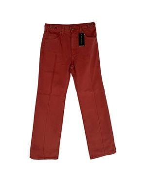Ulla Johnson Agatha Horsebit-Accent Jeans - Red