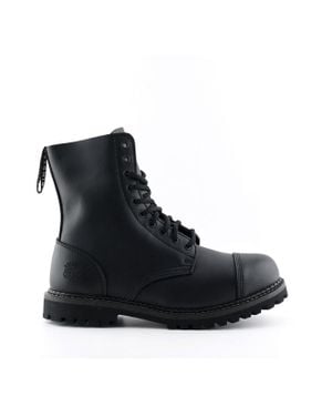 Grinders Stag Cs Safety Steel Toe Cap Military Punk Boots - Black