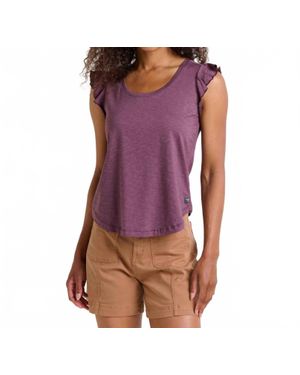 Toad & Co. Rufflita Tee - Purple