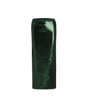 BOSS Relaxed-Fit Maxi Skirt With Sequin Embellishments - Green