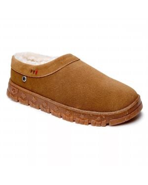 Minnetonka Neva Clog Slippers - Brown