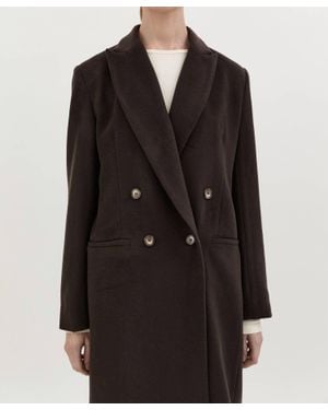 Hide + Stone Pernielle Wool Coat - Black