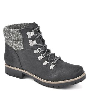 White Mountain Pathfield Leather Lace-up Ankle Boots - Brown