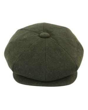 Infinity Leather Peaky Blinders Newsboy 8 Panel Hat - Green