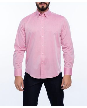 VELLAPAIS Avalon Slim Fit Cotton Shirt - Pink
