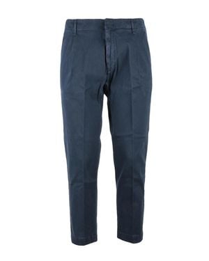 Dondup Ben Straight-Leg Stretch-Cotton Chinos - Blue