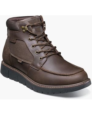 Nunn Bush Karnak Arch Support Leather Combat & Lace-Up Boots - Brown