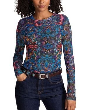 Johnny Was Natalie T-Shirt - Blue