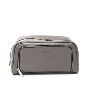 COACH Leather Clutch Bag - Gray