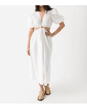 DELUC Pisarro Midi Dress - White