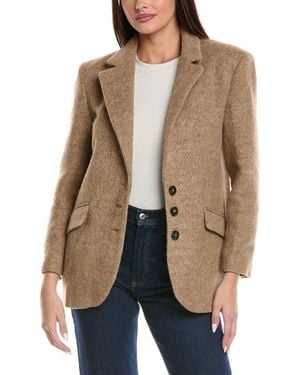 Ba&sh Veste Wool & Alpaca-Blend Coat - Natural