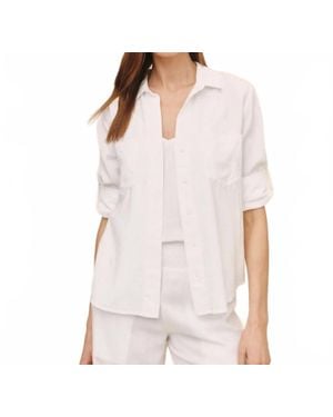 Bella Dahl Split Back Button Down - White