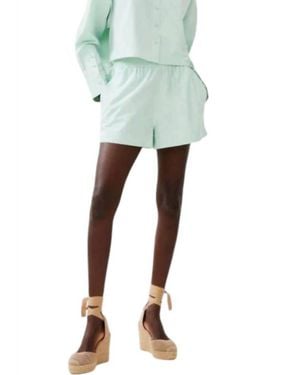 French Connection Woven Shirting Shorts - Blue