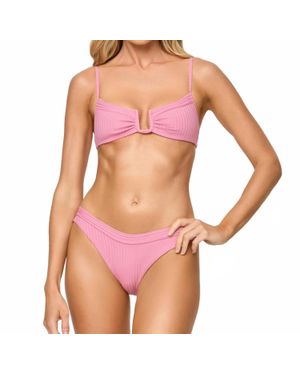 LSPACE Mercer Bikini Bottom - Pink