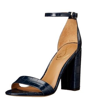 Sam Edelman Yaro Ankle Strap Sandal Heel E851159426 - Blue