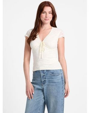 Guess Lori Lace Top - Blue