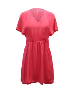 Maje V-Neck Gathered Summer Dress
