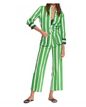 Vilagallo Diana Straight Leg Pants - Green