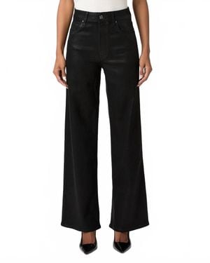PAIGE Anessa 31" Wide Leg Jeans - Black