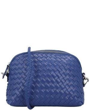 Dragon Diffusion Chunky Fellini Pochette Leather Pouch - Blue