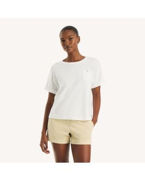 Nautica Short-Sleeve Sweater T-Shirt - Natural