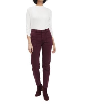 Fdj Olivia Slim Straight Jeans - Red