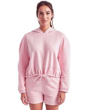 Tridri Cropped Maria Hoodie - Pink