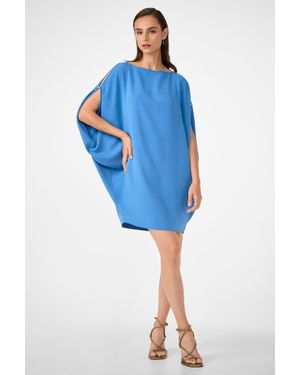 Trina Turk Razu Short Split Sleeve Mini Dress - Blue