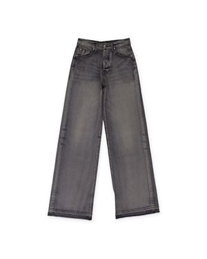 Amiri Ma Quad High Rise Wide Jeans in Blue | Lyst