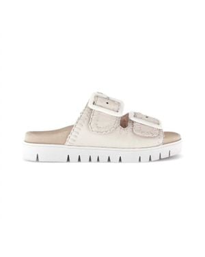 Gabor 83.741 Suede Sandal - White