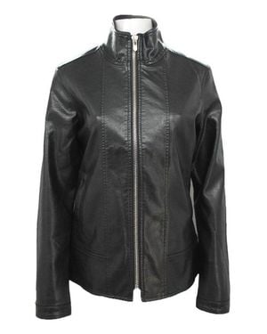 Nine West Classic Zipper Jacket - Black