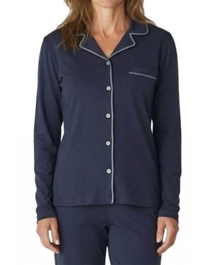 Twelve Eighty Eight Brenda Long Sleeve Pajama Set - Blue