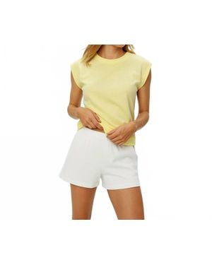 Michael Stars Shiloh Pull-On Shorts - Yellow