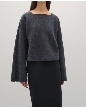 A.Emery Greta Crop Knit Sweater - Black