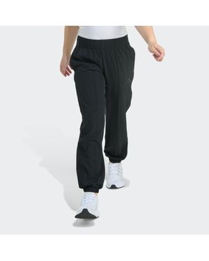 adidas Kids' Elastic Waistband Woven 3-Stripe Pant - Black