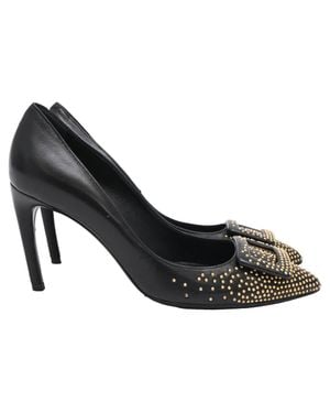 Roger Vivier Trompette Studded Pumps - Black